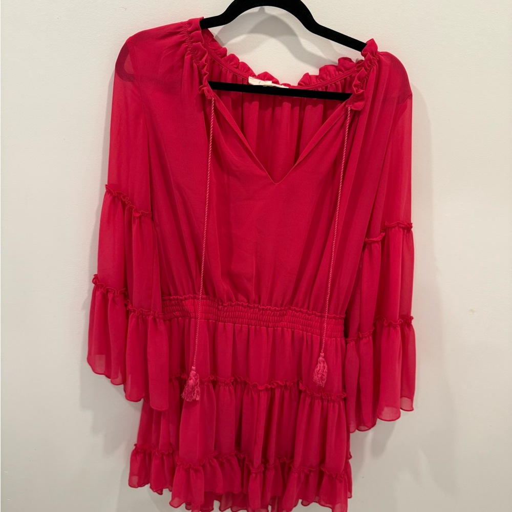 Elegant Pink Mini Dress